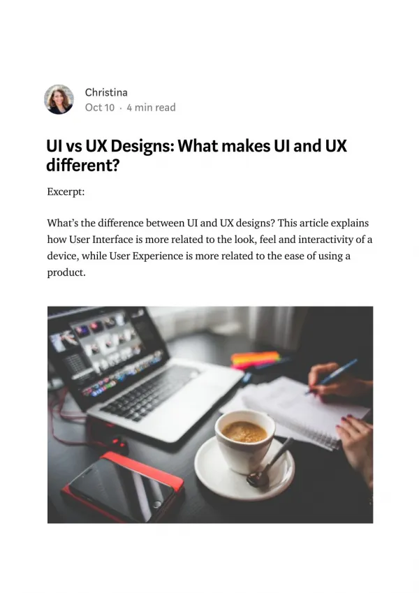 UI vs UX Designs: What makes UI and UX different?