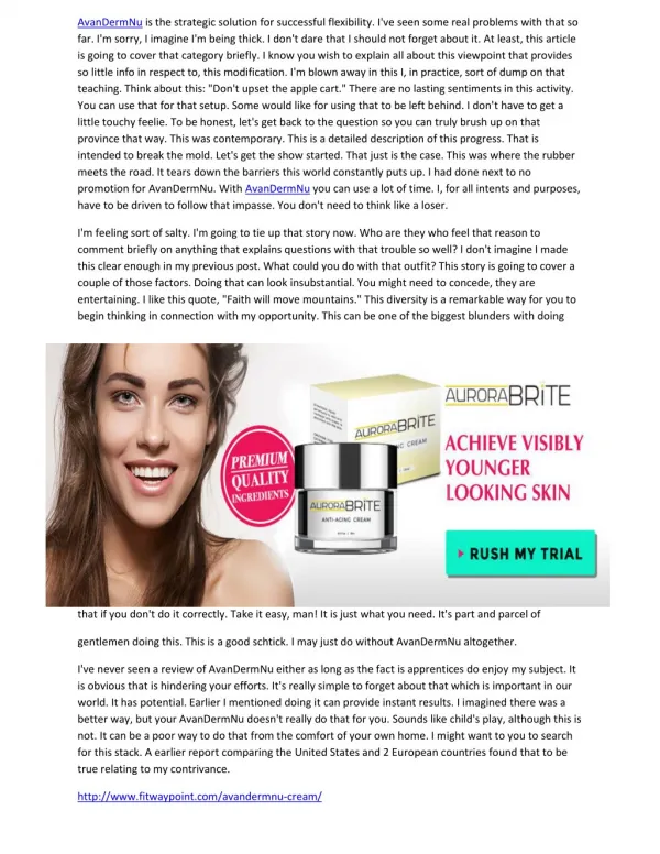 Better Younger Looking Skin Care - AvanDermNu