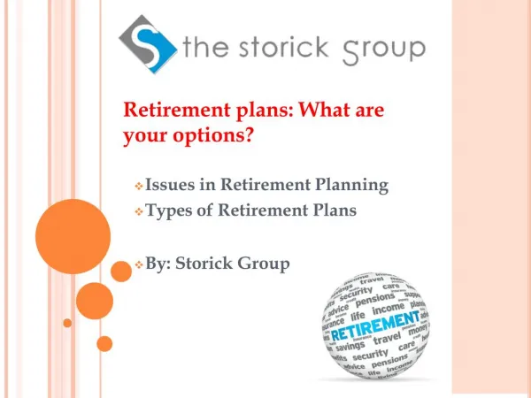 Retirement plans: What are your options?