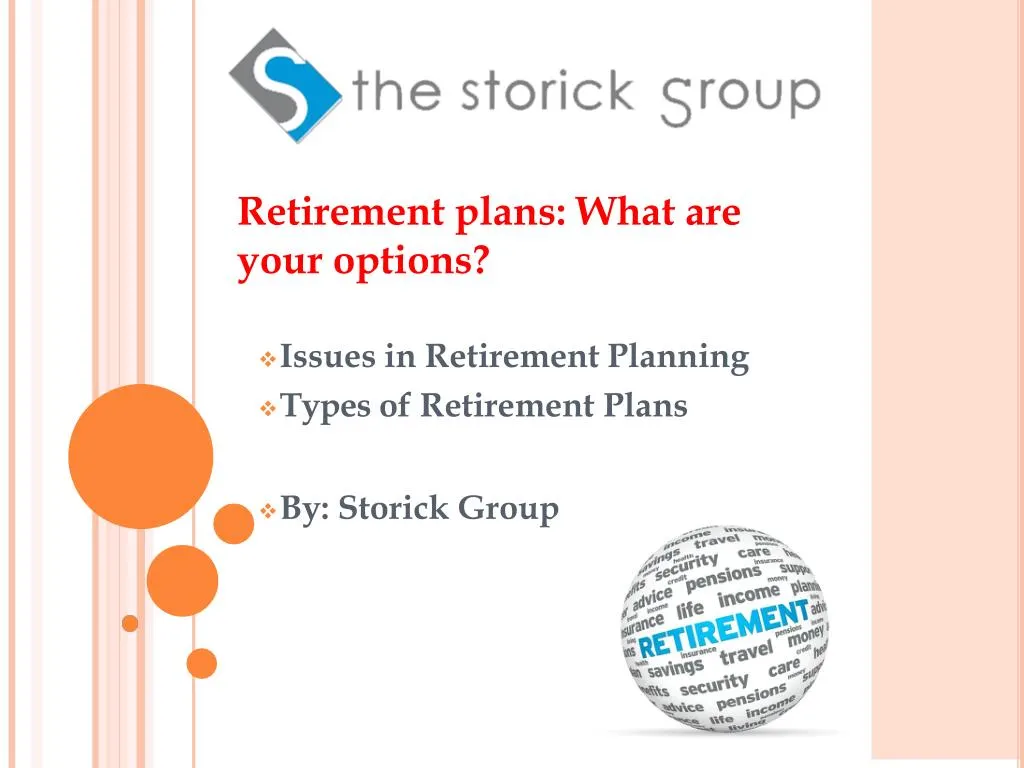 retirement plans what are your options