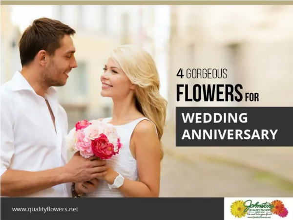4 Best Flowers for Your Wedding Anniversary