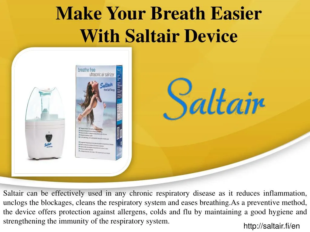 make your breath easier with saltair device