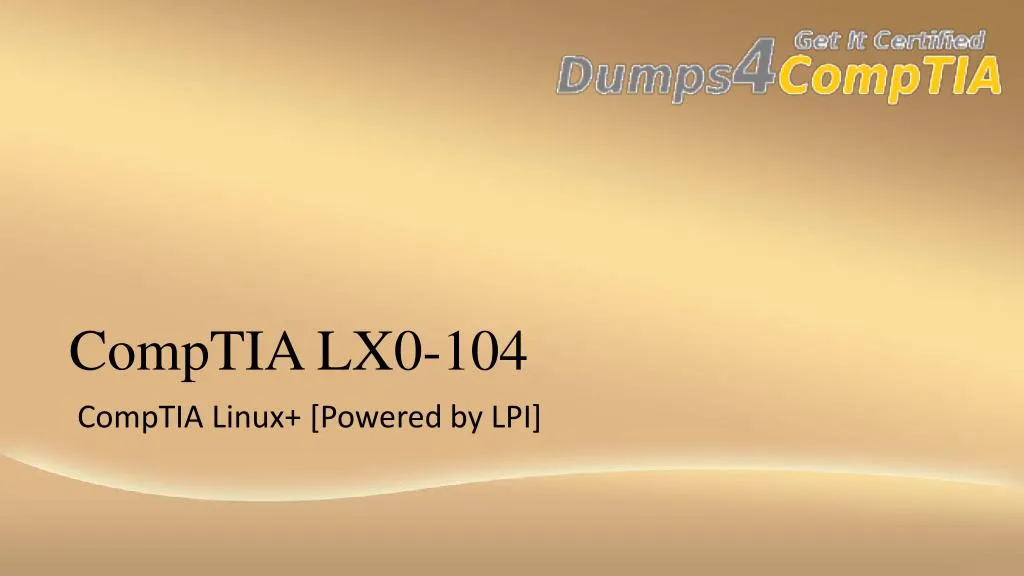 comptia lx0 104 comptia linux powered by lpi
