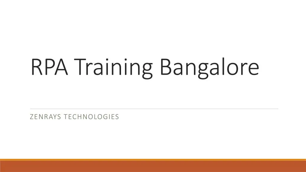 rpa training bangalore