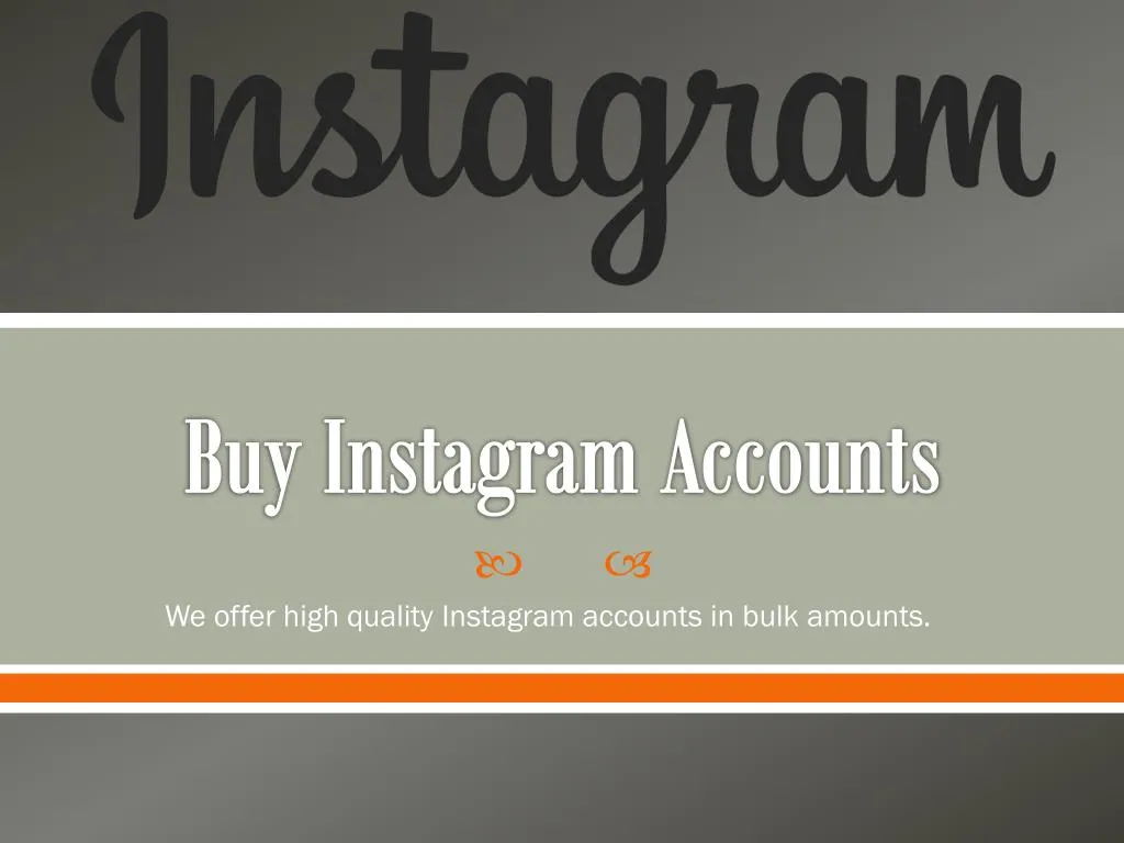 buy instagram accounts