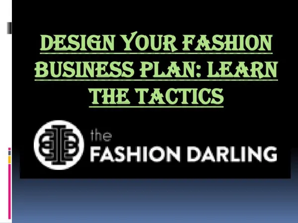 Clothing line business plan