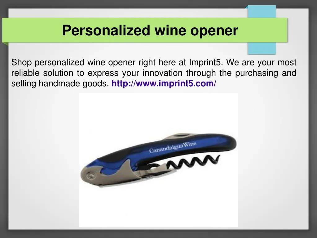 personalized wine opener