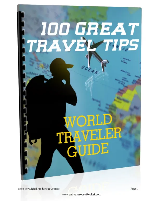 100 Great Travel Tips