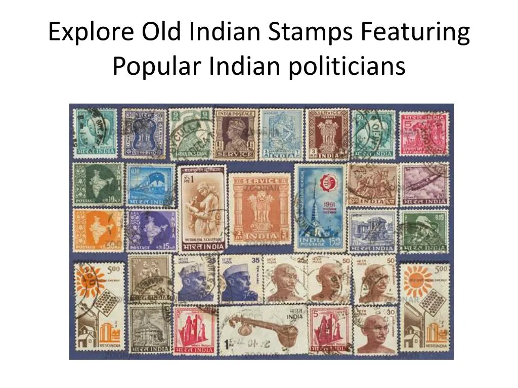 explore old indian stamps featuring popular indian politicians