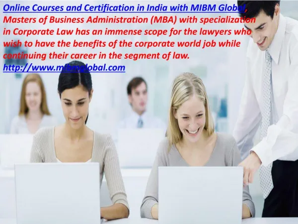 Online Courses and Certification in India