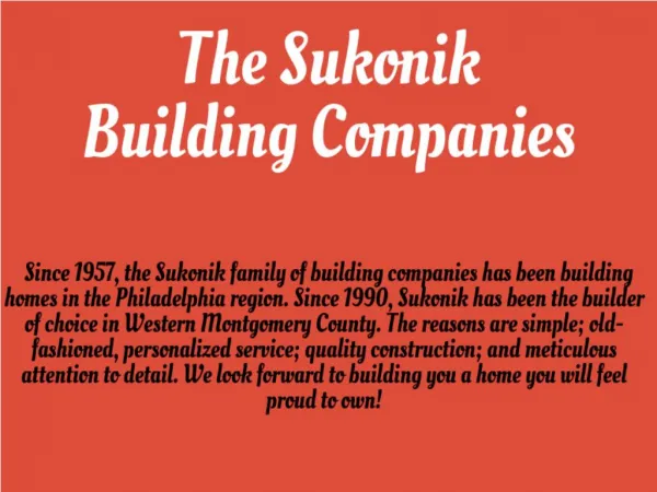 The Sukonik Building Companies