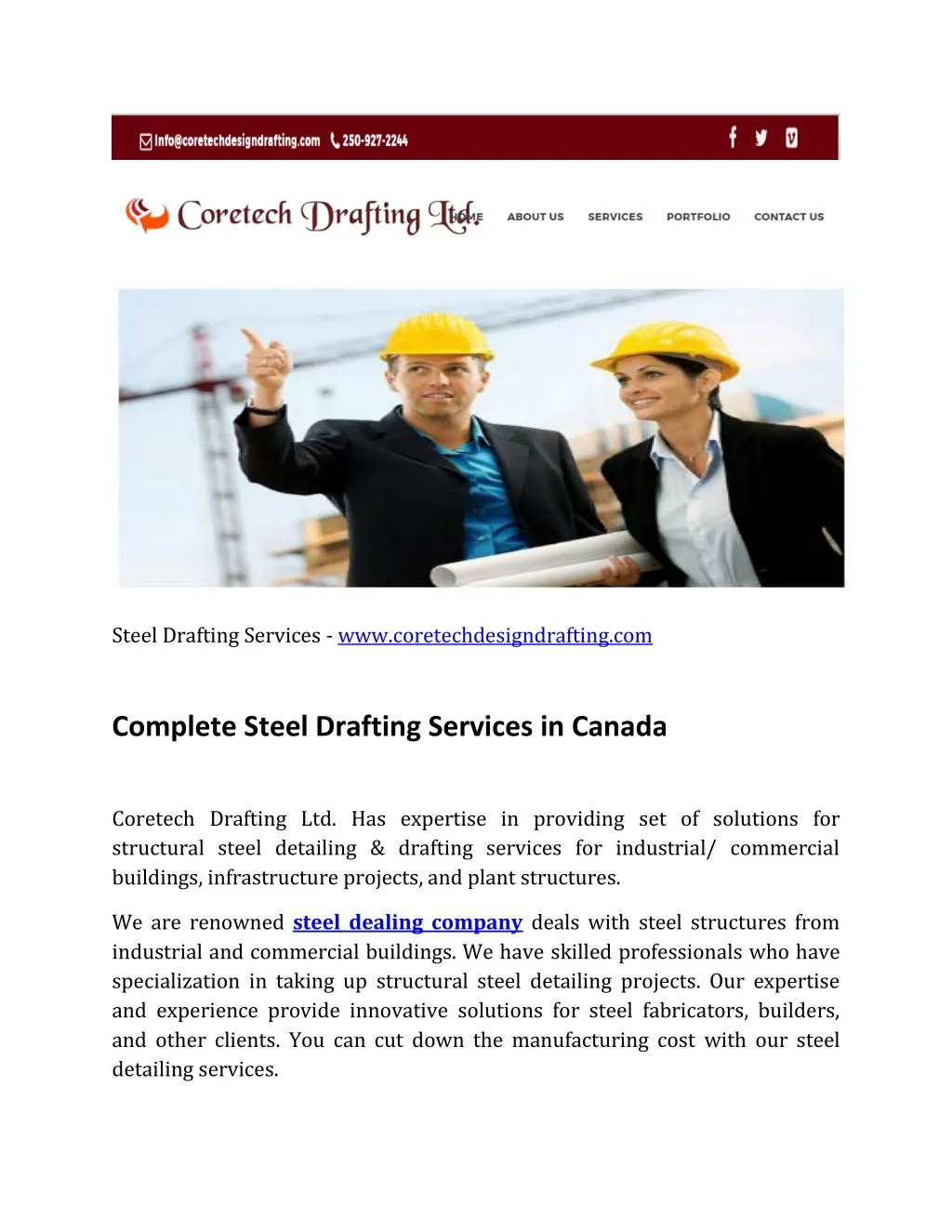 steel drafting services