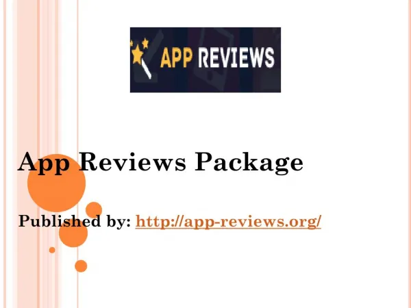 Get Apps Reviews
