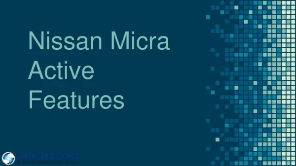 Book Micra Active - Shakti Nissan