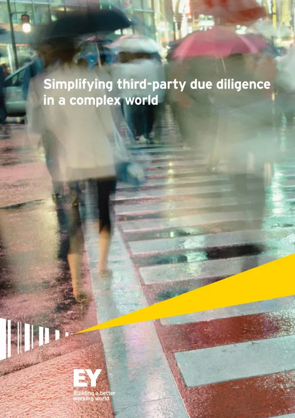 Simplifying Third-Party Due Diligence in a Complex World - EY India