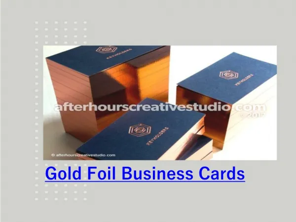 Online Cheap Gold Foil Business Cards