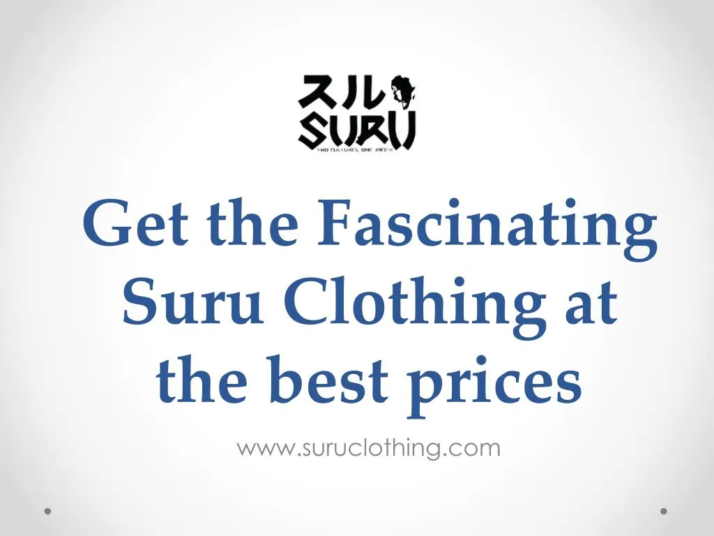 get the fascinating suru clothing at the best prices