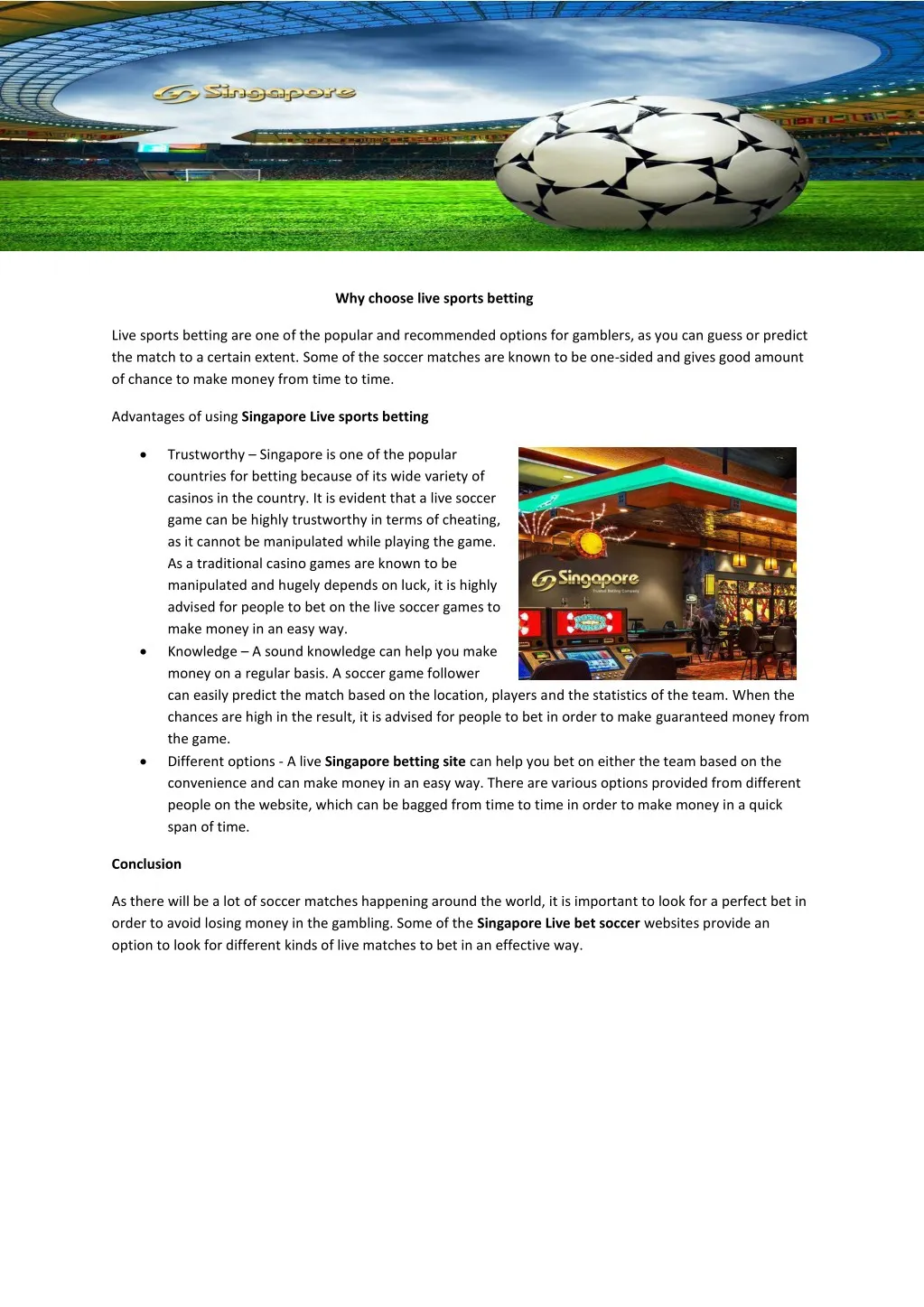 why choose live sports betting