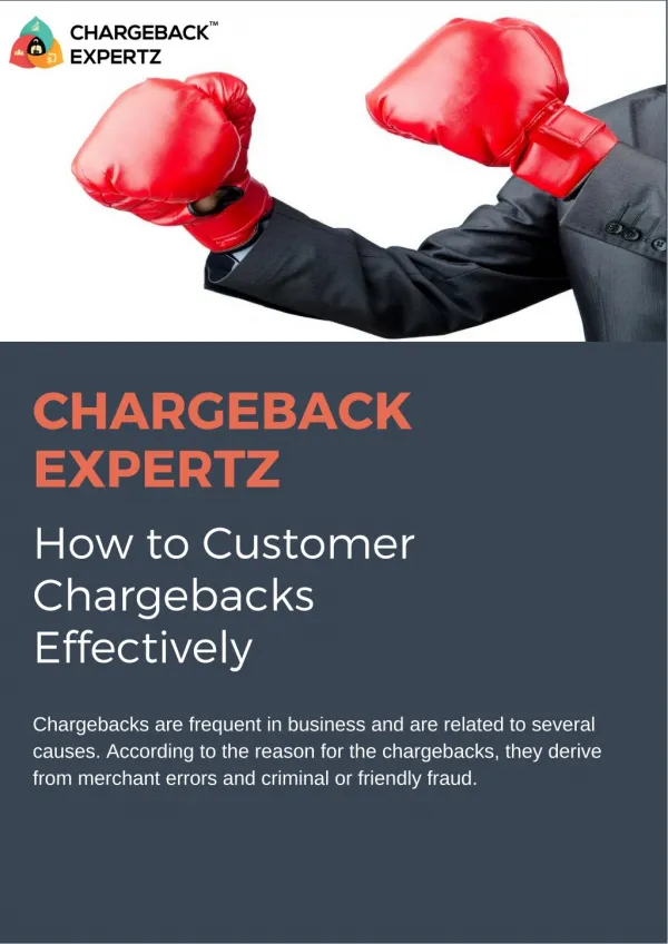 How to Customer Chargebacks Effectively