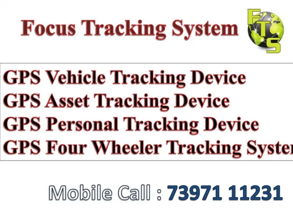 GPS Tracking Devices in Erode