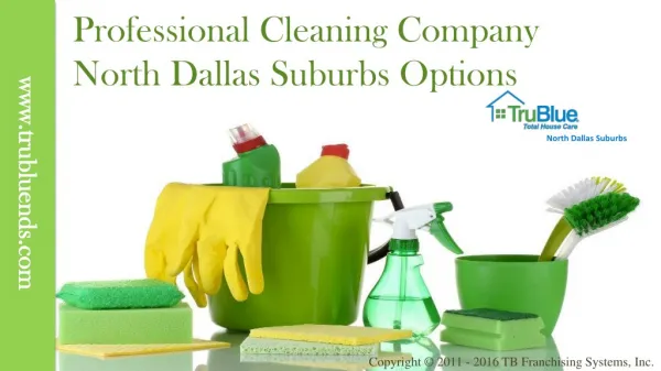 Professional Cleaning Company North Dallas Suburbs Options