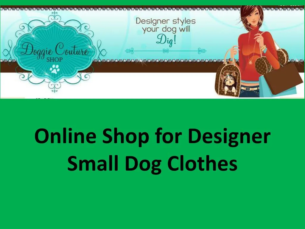 online shop for designer small dog clothes