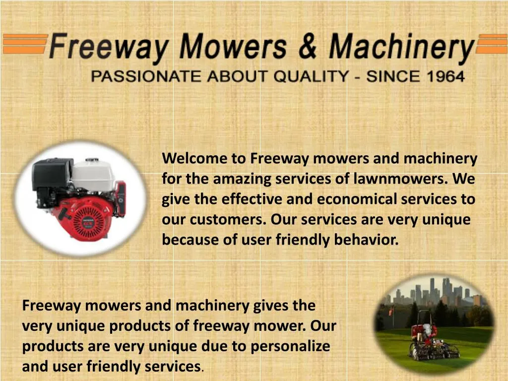 welcome to freeway mowers and machinery