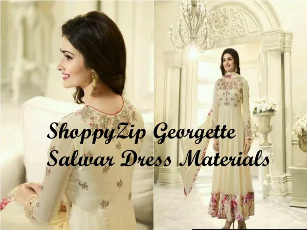 ShoppyZip Georgette Salwar Dress Materials
