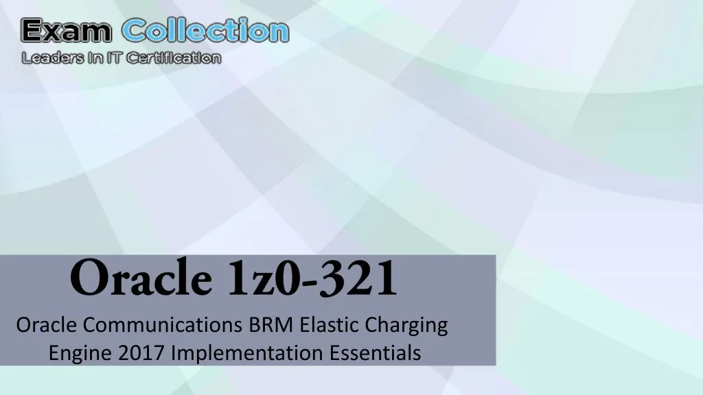 oracle 1z0 321 oracle communications brm elastic