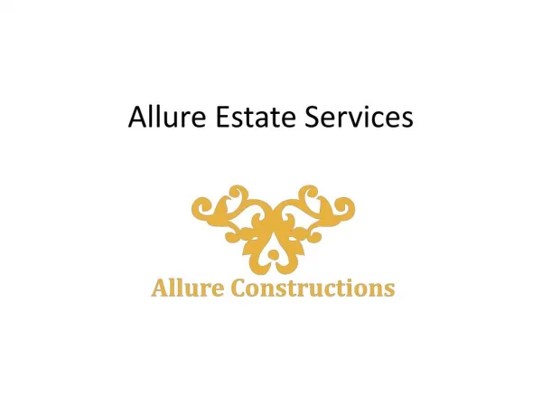 Allure Constructions Services