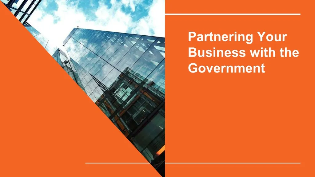 partnering your business with the government