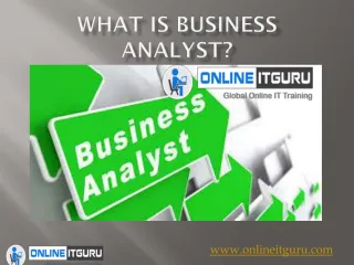 Business Analyst Online Course | Business Analyst Online Course Hyderabad - slide 1