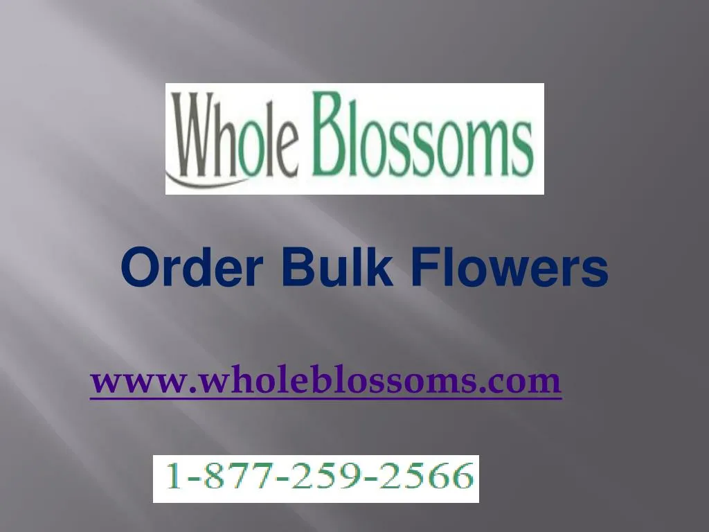 order bulk flowers