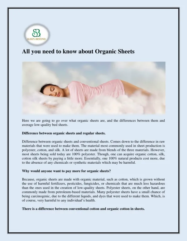 All you need to know about Organic Sheets