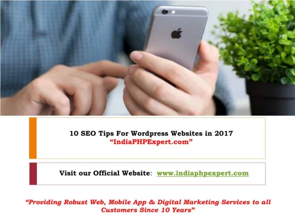 Top 10 SEO Tips for WordPress Websites in 2017 | India PHP Expert