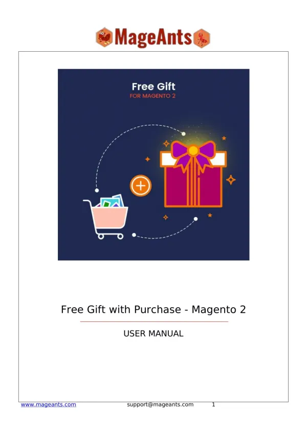 Magento 2 Free gift Extension