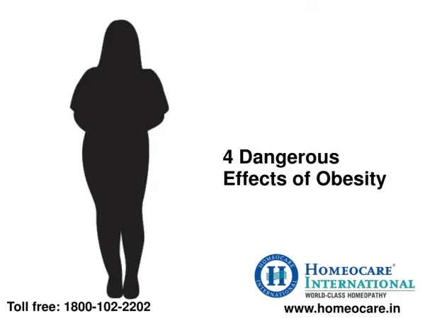 4 dangerous effects of obesity