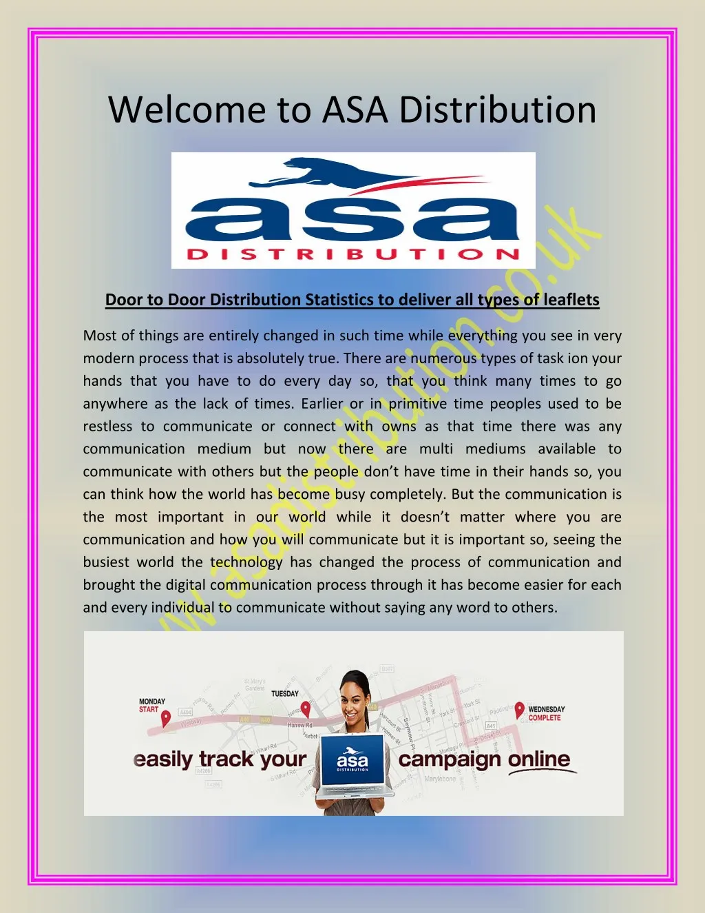 welcome to asa distribution