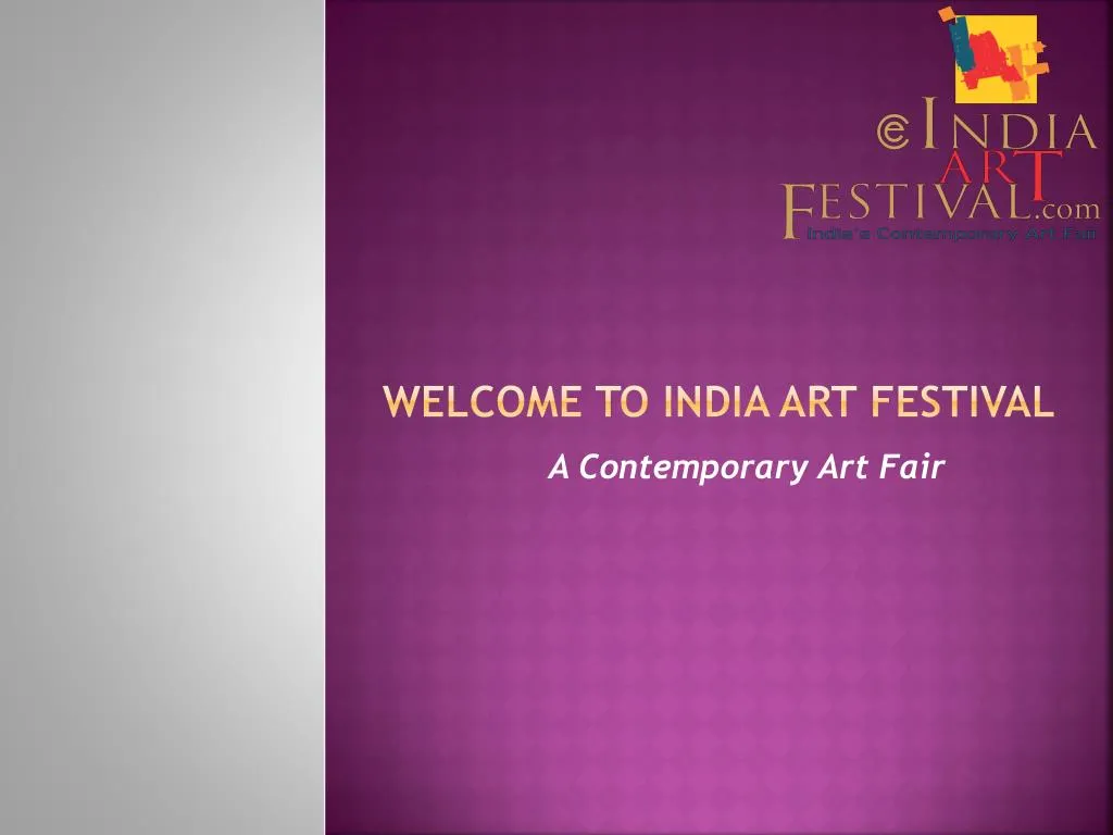 welcome to india art festival