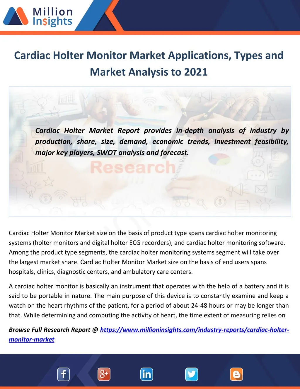 cardiac holter monitor market applications types