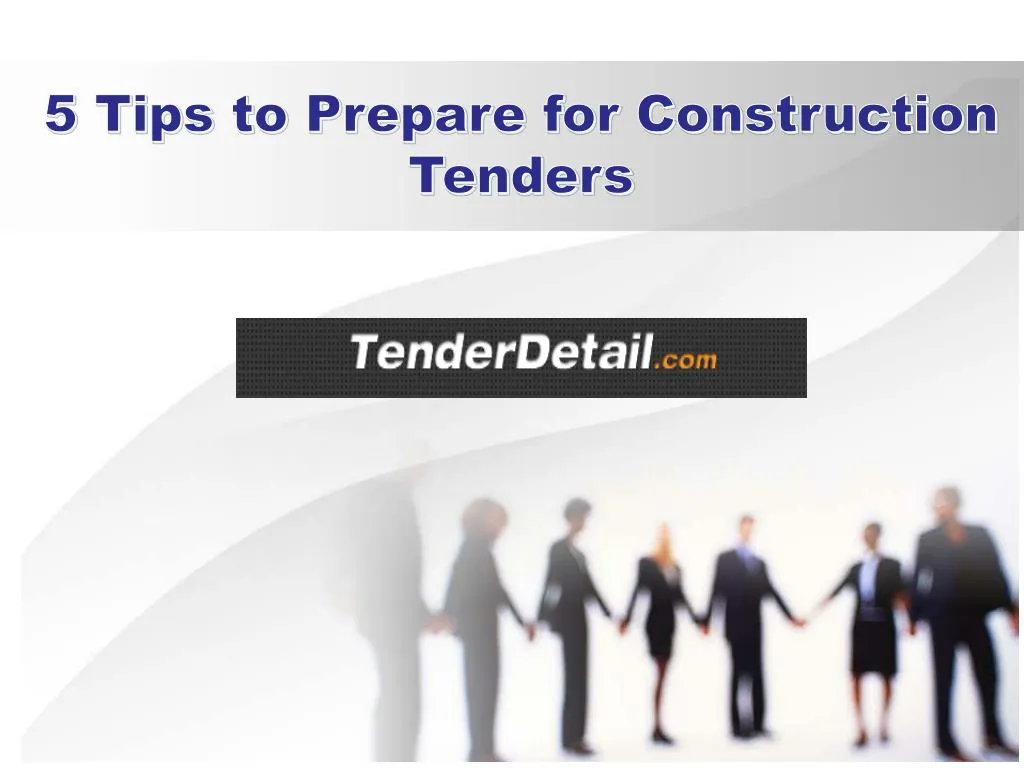 5 tips to prepare for construction tenders