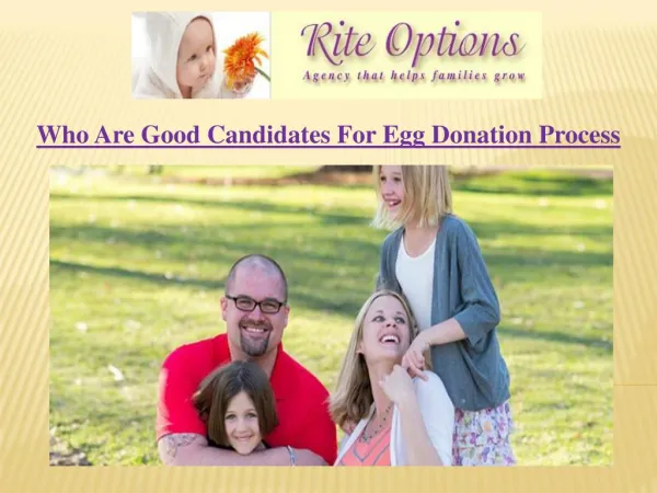 Who Are Good Candidates For Egg Donation Process