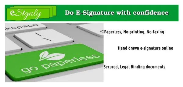 Change Your Signing Experience By Getting Greener With eSignatures