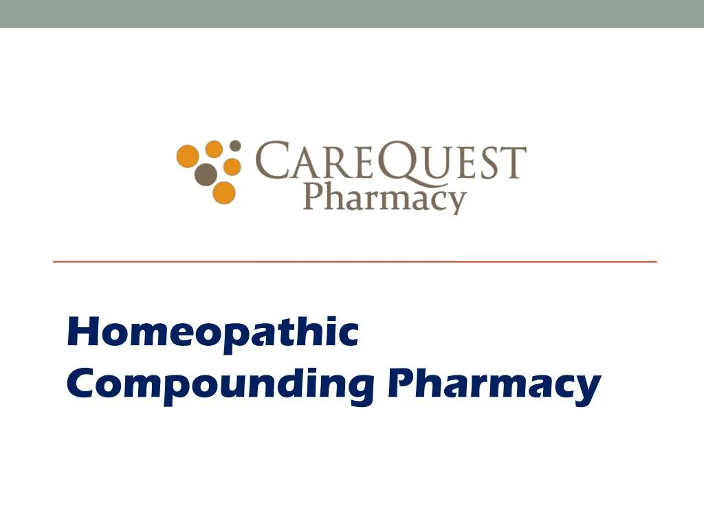 homeopathic compounding pharmacy