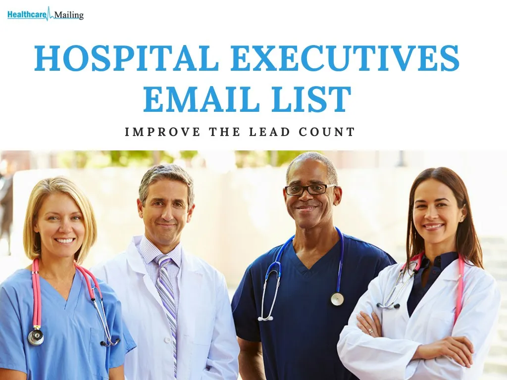 hospital executives email list