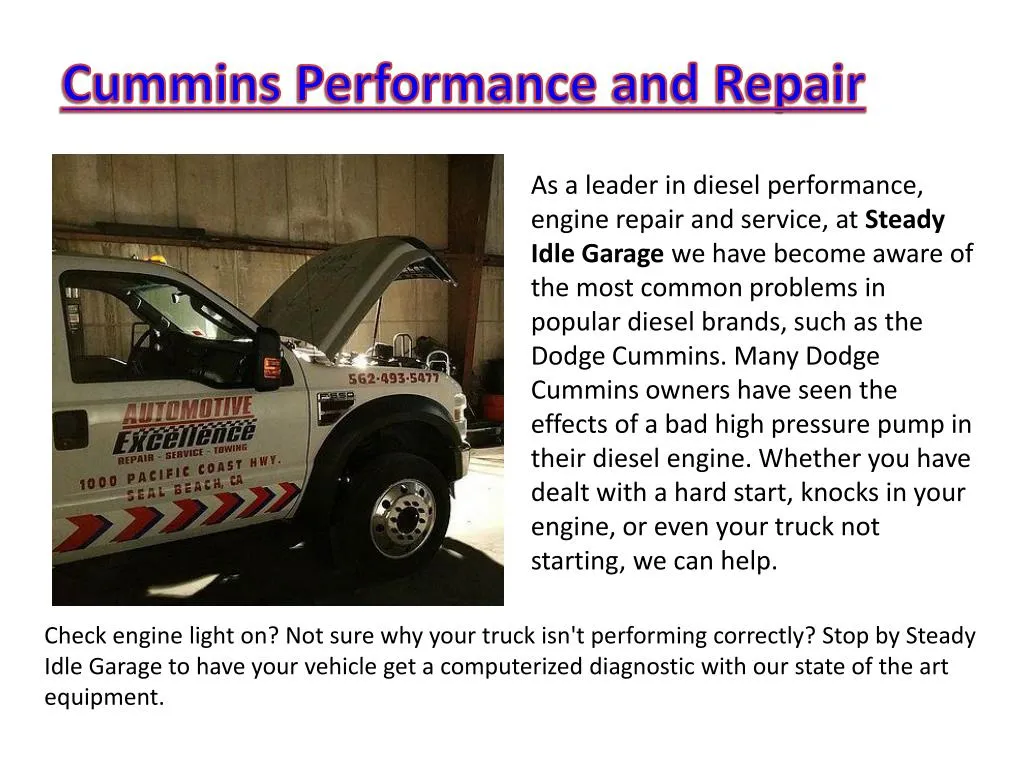 cummins performance and repair
