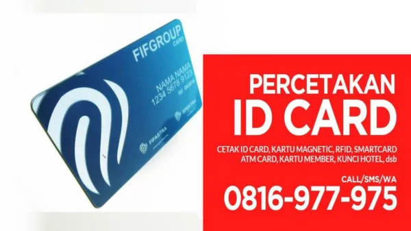 WA 0816-977-975 - Jasa Cetak Kartu Member, Gambar ID Card