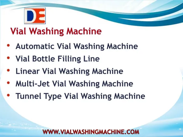 Vial Washing Machine Solution For Pharmaceutical