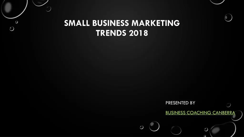 small business marketing trends 2018