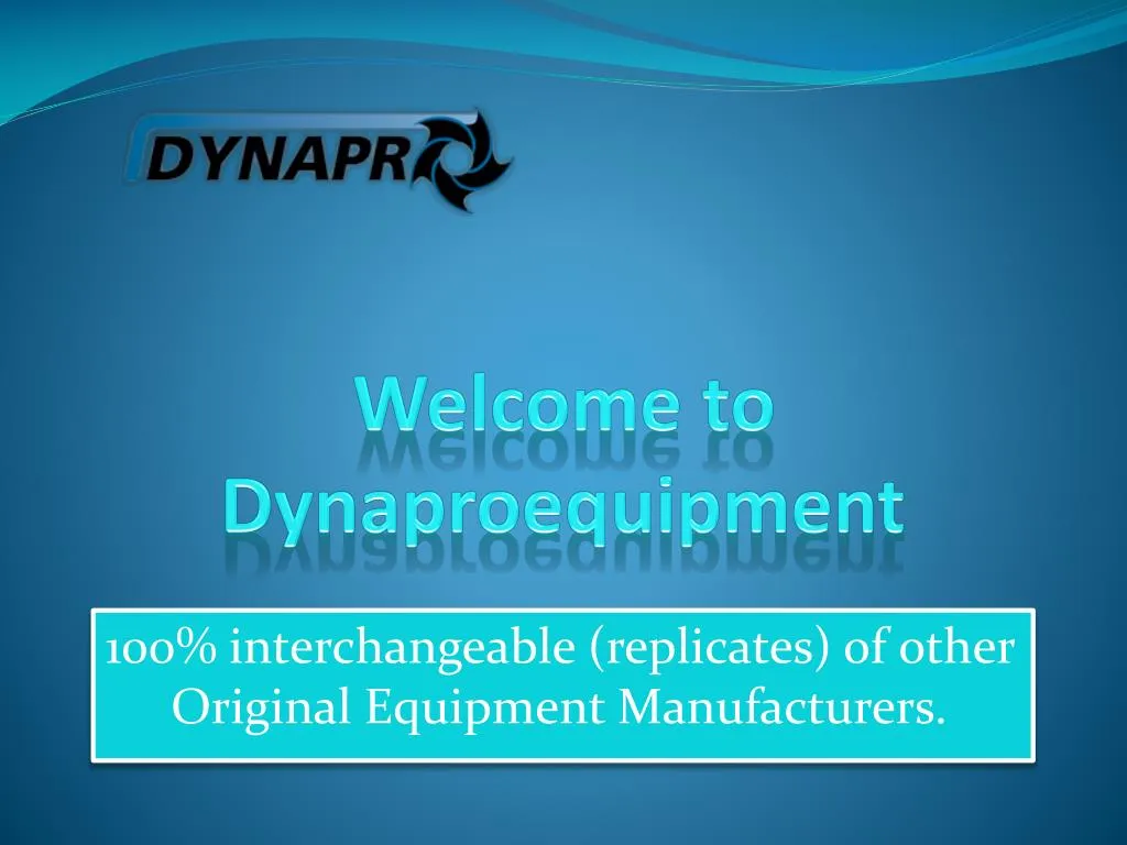 welcome to dynaproequipment
